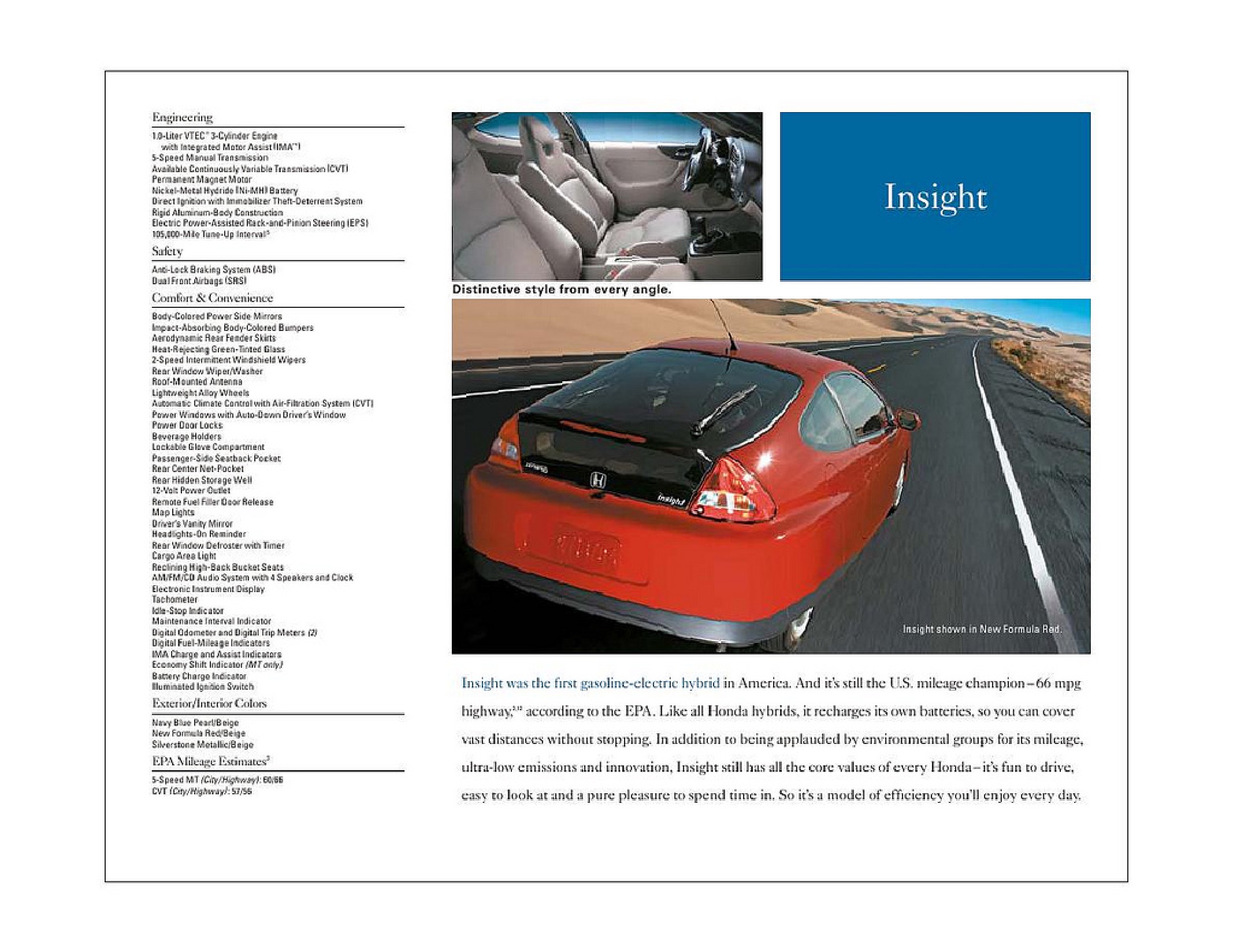 2006 Honda Brochure Page 8